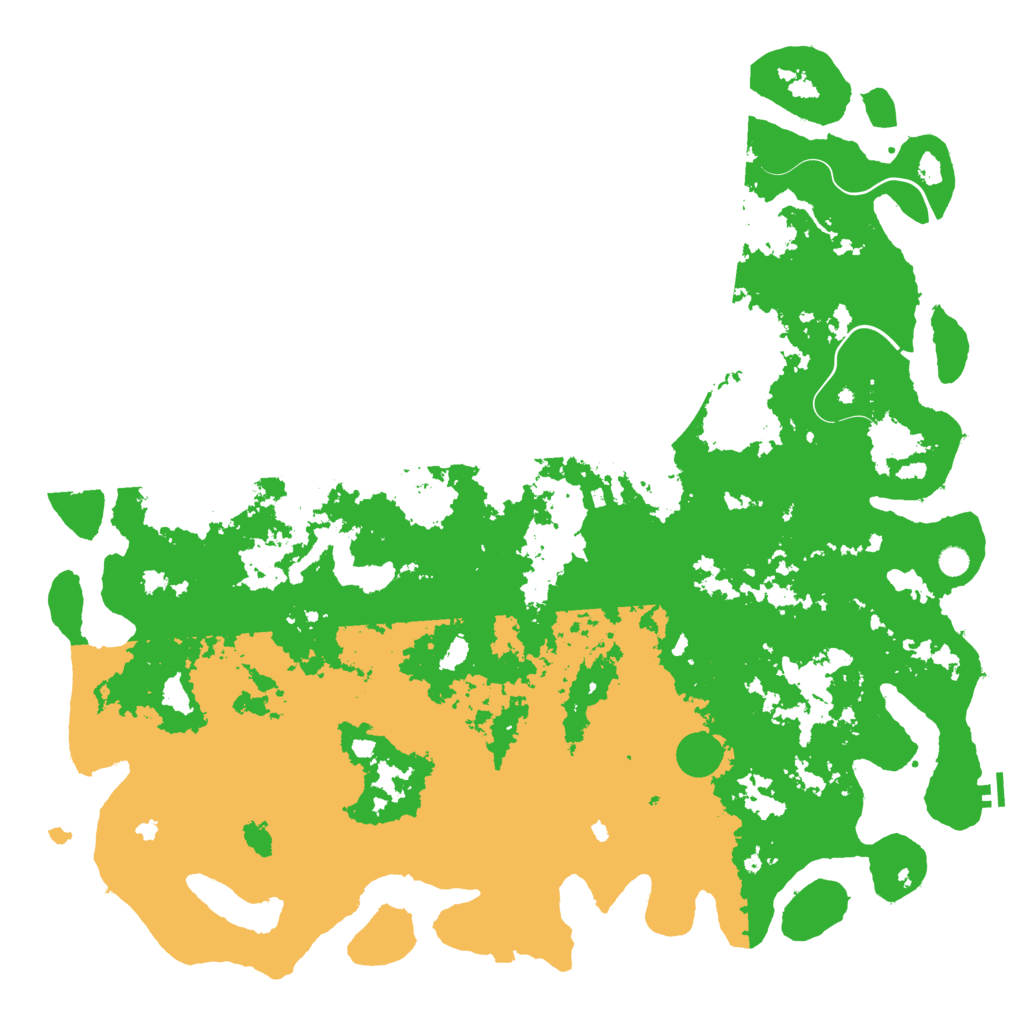 Biome Rust Map: Procedural Map, Size: 6000, Seed: 2654
