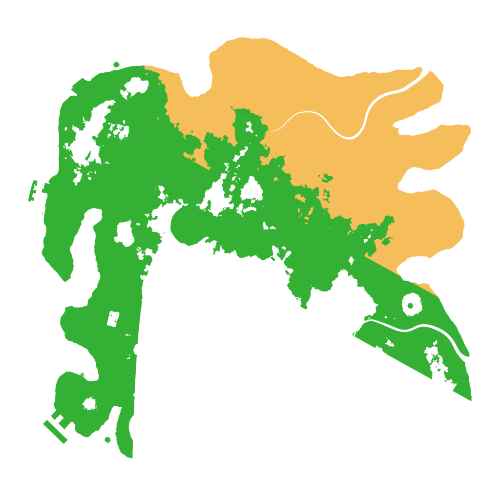 Biome Rust Map: Procedural Map, Size: 3500, Seed: 408421276