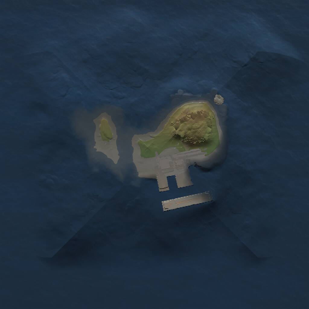 Rust Map: Procedural Map, Size: 1234, Seed: 1234, 2 Monuments