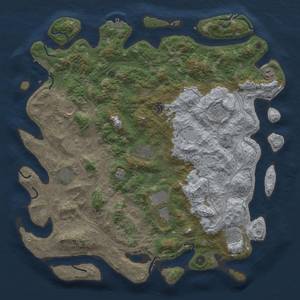 Thumbnail Rust Map: Procedural Map, Size: 4800, Seed: 1994371826, 18 Monuments