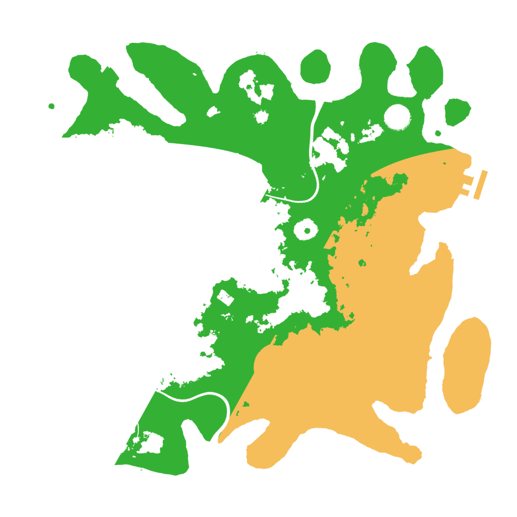Biome Rust Map: Procedural Map, Size: 3500, Seed: 6524442