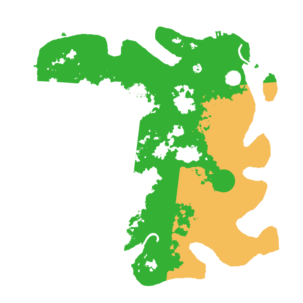 Biome Rust Map: Procedural Map, Size: 3500, Seed: 399208146