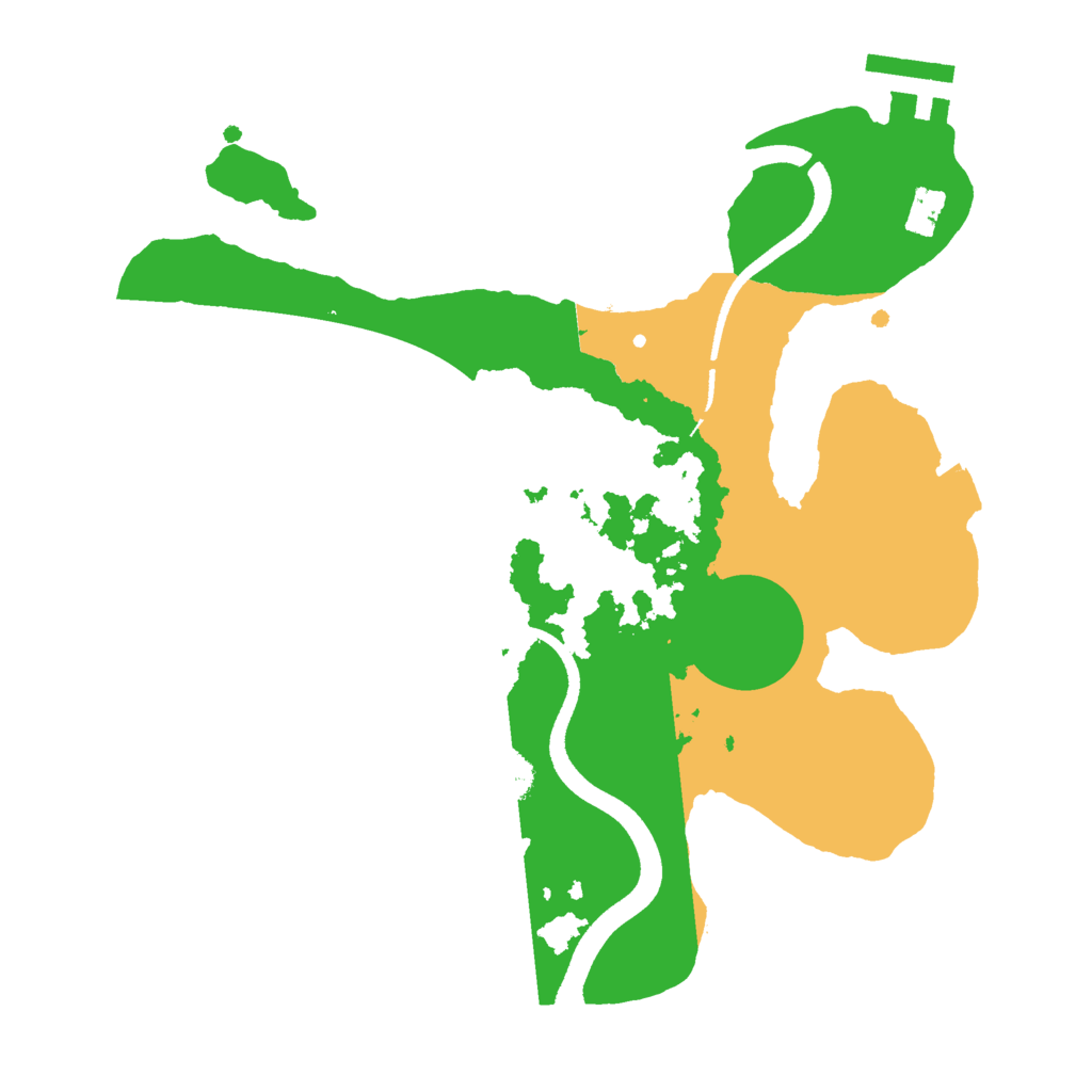 Biome Rust Map: Procedural Map, Size: 2500, Seed: 543