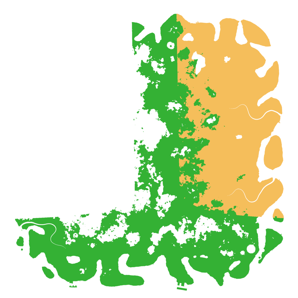 Biome Rust Map: Procedural Map, Size: 6000, Seed: 121282061