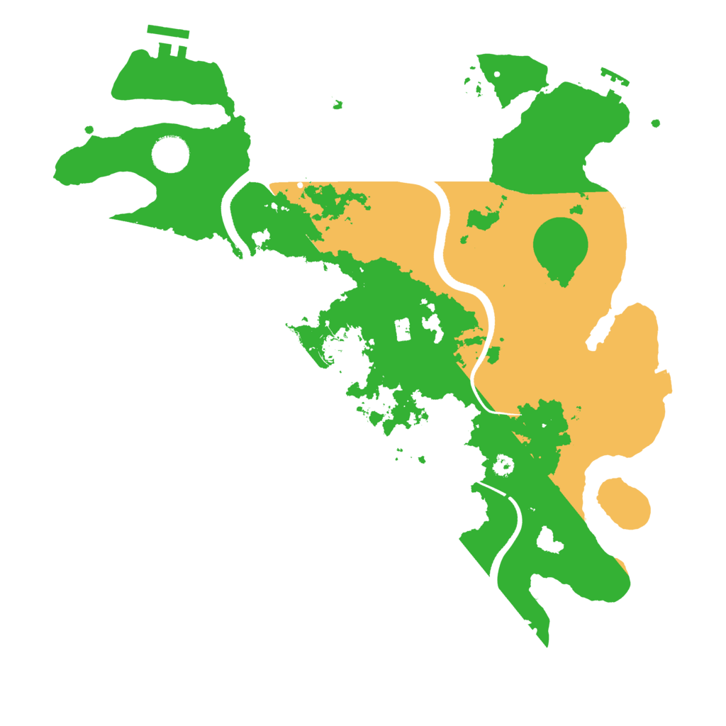 Biome Rust Map: Procedural Map, Size: 3500, Seed: 83297974
