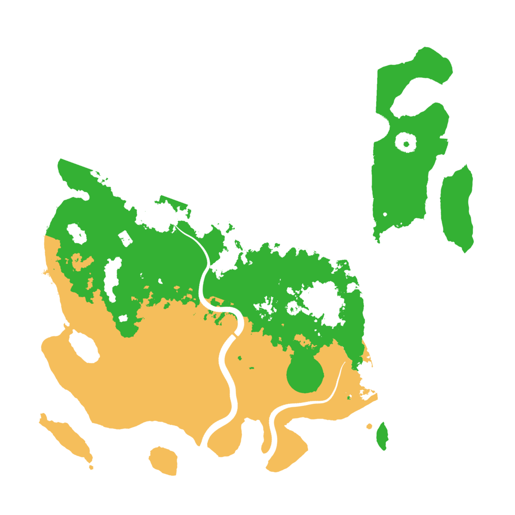 Biome Rust Map: Procedural Map, Size: 3700, Seed: 1816334986