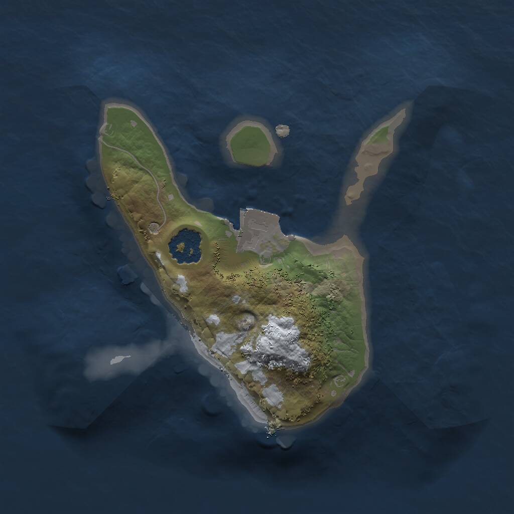 Rust Map: Procedural Map, Size: 1500, Seed: 189, 1 Monuments