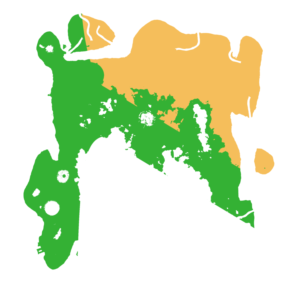 Biome Rust Map: Procedural Map, Size: 3500, Seed: 3322