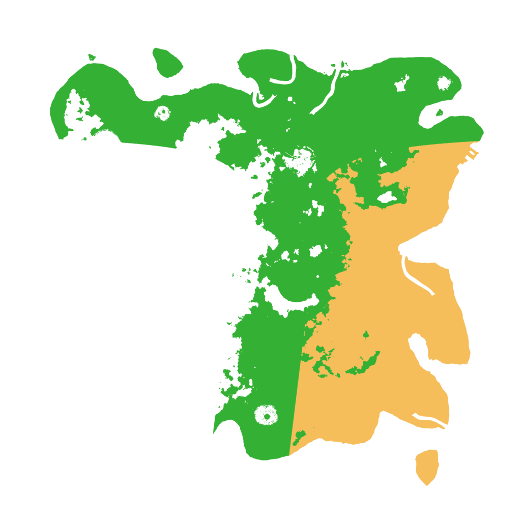Biome Rust Map: Procedural Map, Size: 3600, Seed: 1147828111