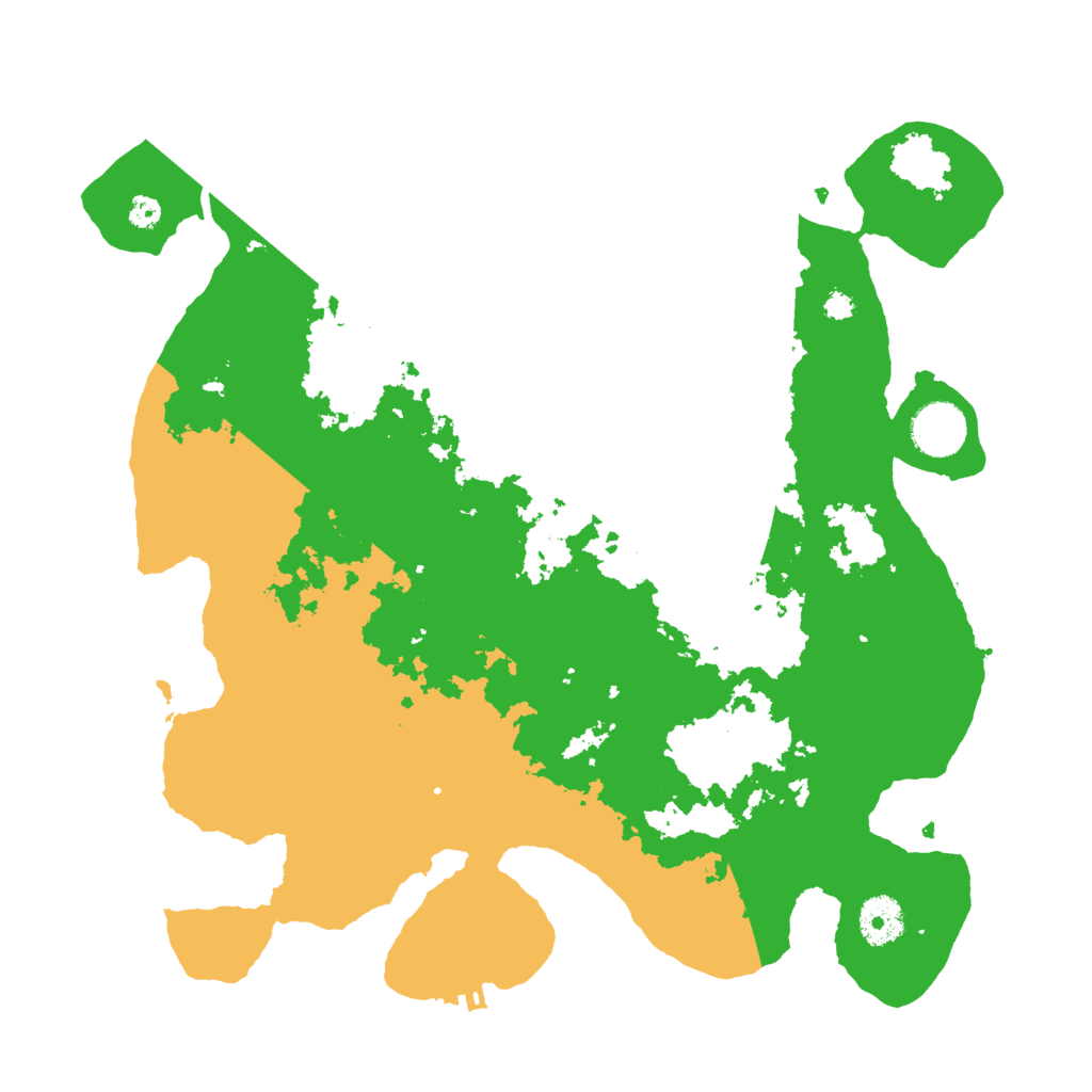 Biome Rust Map: Procedural Map, Size: 3500, Seed: 6258436