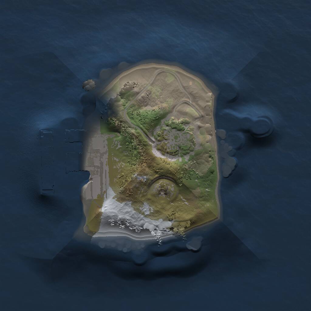 Rust Map: Procedural Map, Size: 1000, Seed: 786531265, 3 Monuments