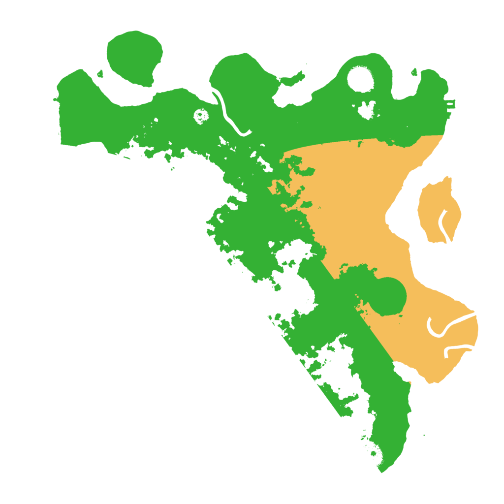 Biome Rust Map: Procedural Map, Size: 3500, Seed: 52559468