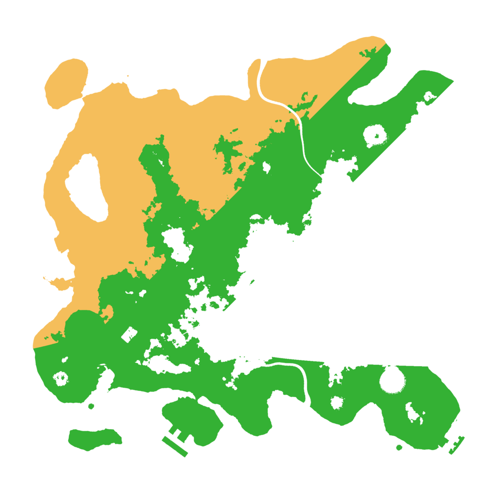 Biome Rust Map: Procedural Map, Size: 3500, Seed: 387104231