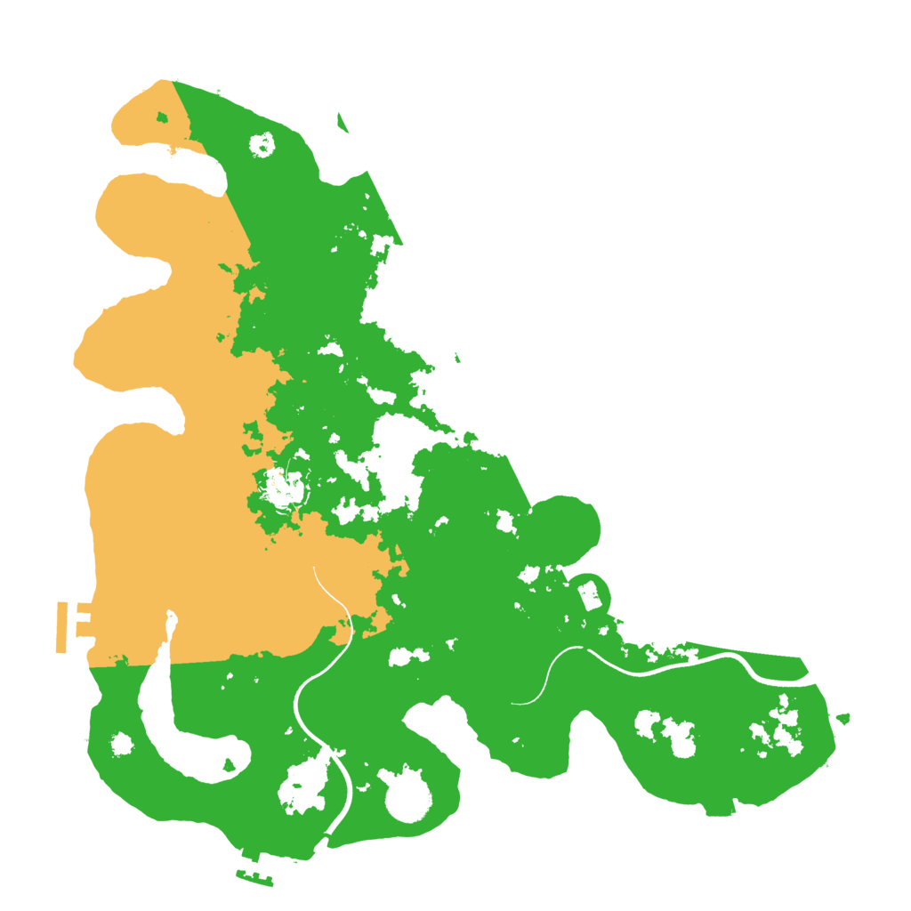 Biome Rust Map: Procedural Map, Size: 3600, Seed: 6657580