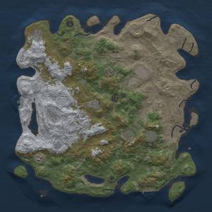 Thumbnail Rust Map: Procedural Map, Size: 4500, Seed: 1446, 18 Monuments