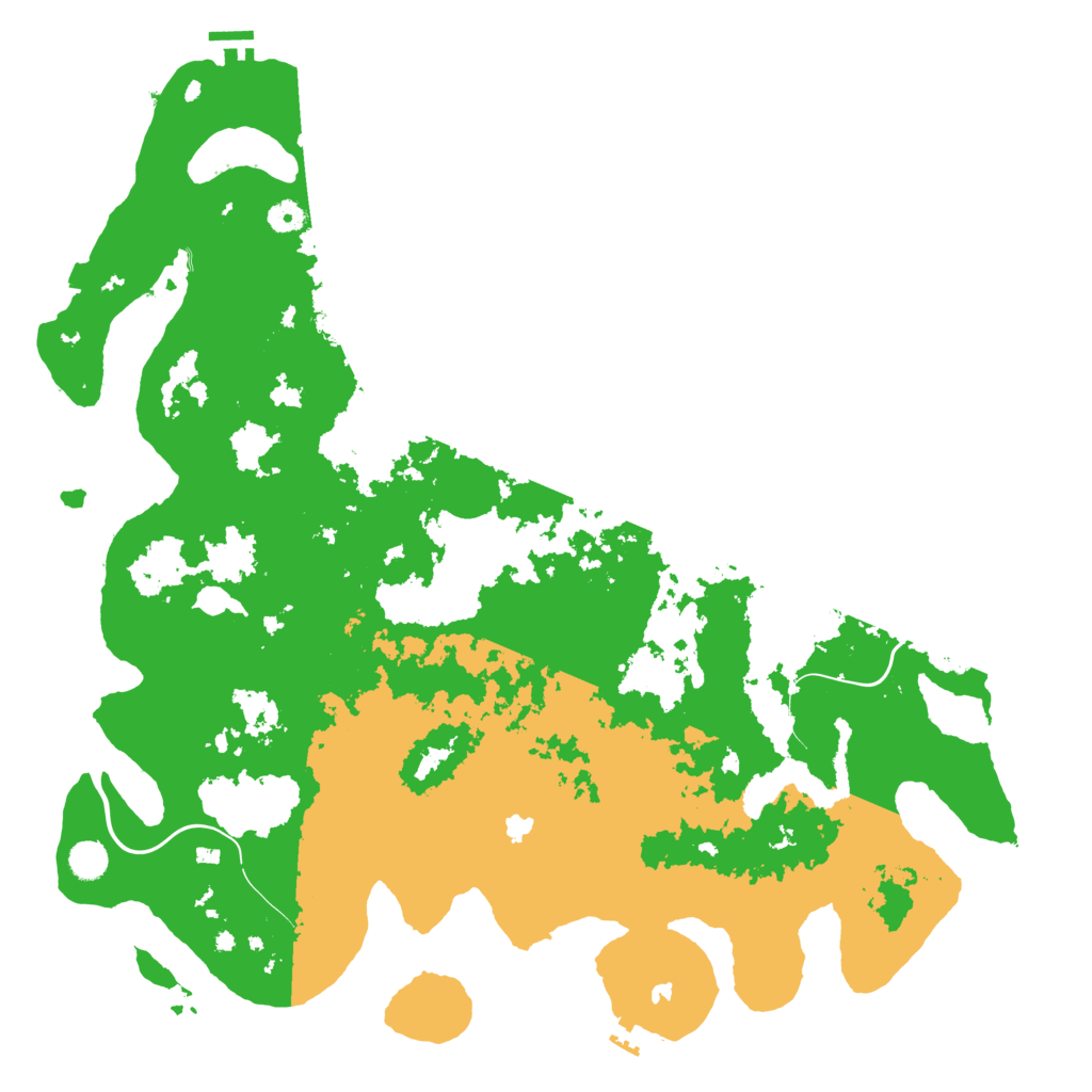 Biome Rust Map: Procedural Map, Size: 4900, Seed: 21995