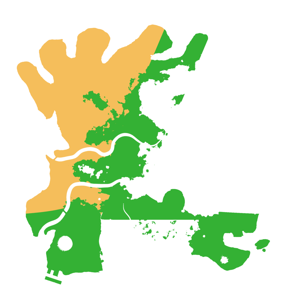 Biome Rust Map: Procedural Map, Size: 3500, Seed: 1136237794