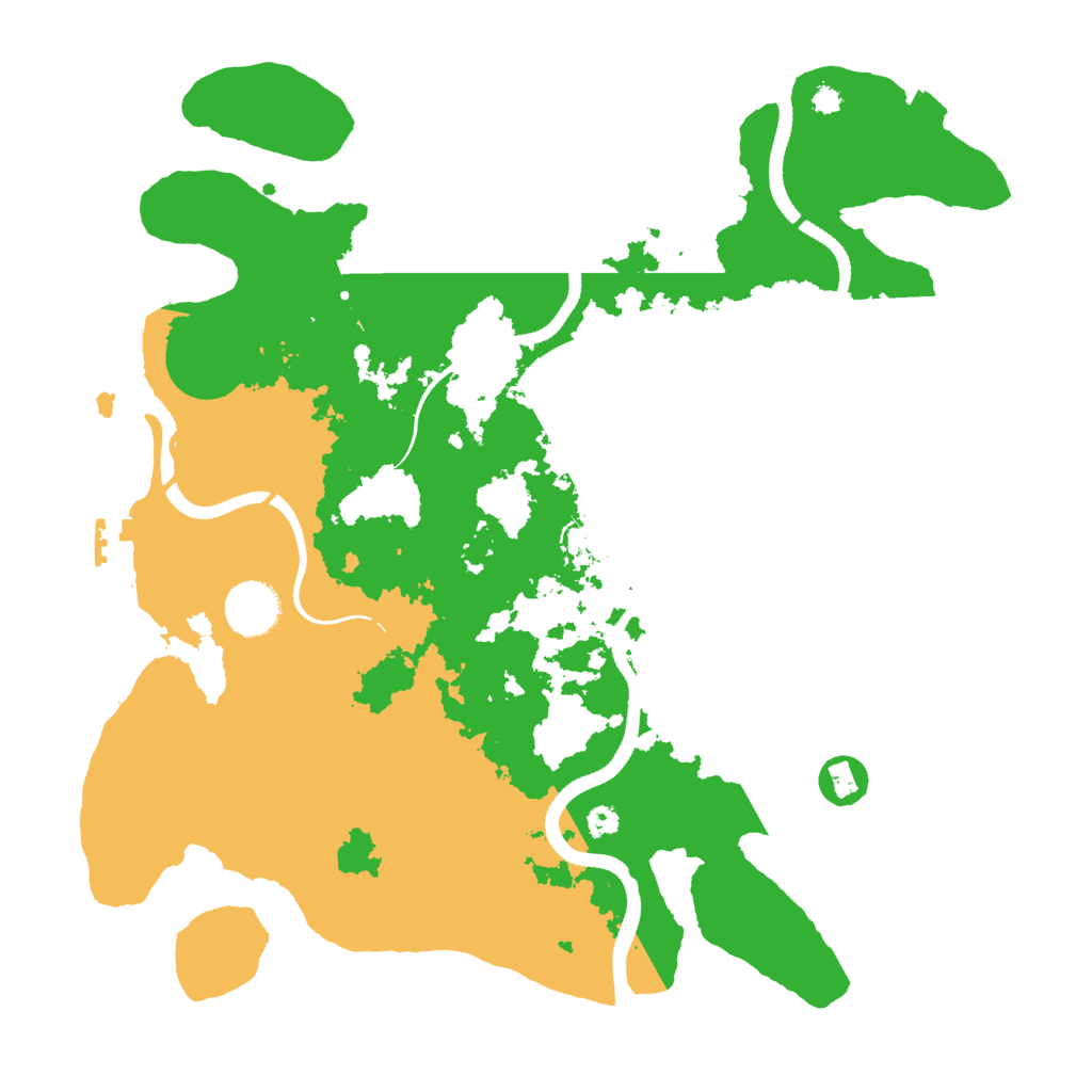 Biome Rust Map: Procedural Map, Size: 3500, Seed: 70815827