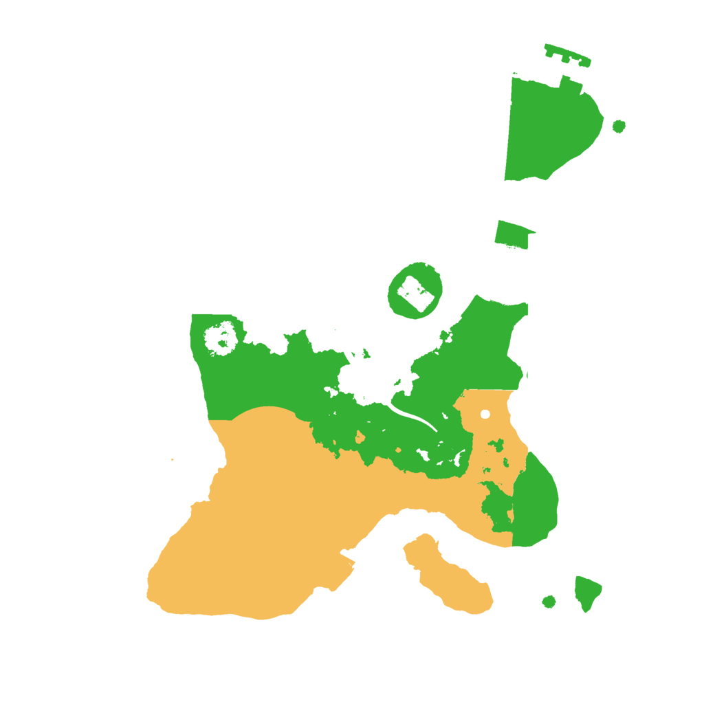 Biome Rust Map: Procedural Map, Size: 2200, Seed: 250766