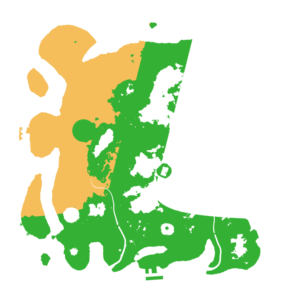 Biome Rust Map: Procedural Map, Size: 3500, Seed: 671376