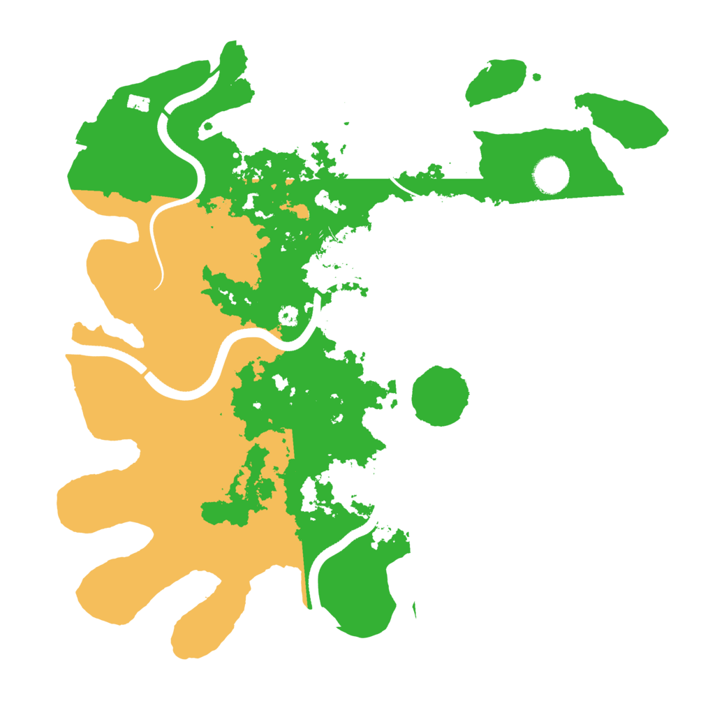 Biome Rust Map: Procedural Map, Size: 3500, Seed: 91047206