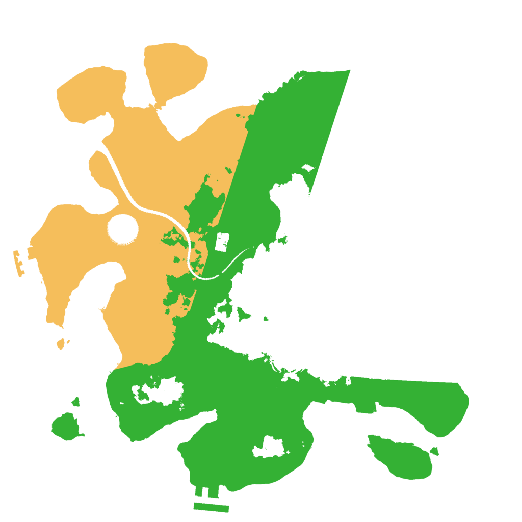 Biome Rust Map: Procedural Map, Size: 3000, Seed: 8071632