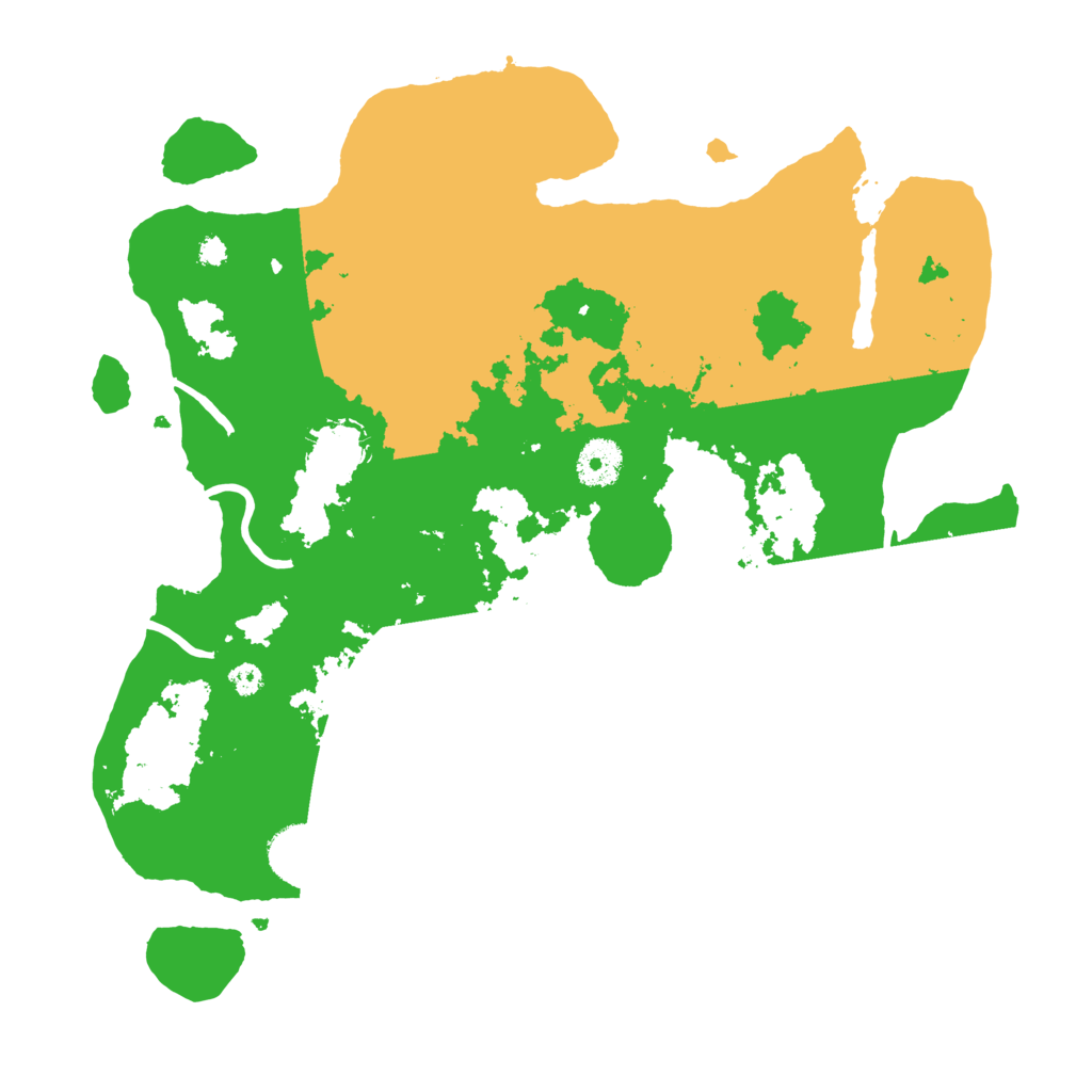 Biome Rust Map: Procedural Map, Size: 3500, Seed: 374927