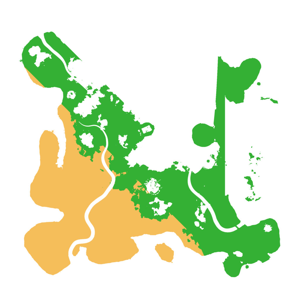 Biome Rust Map: Procedural Map, Size: 3500, Seed: 3136285