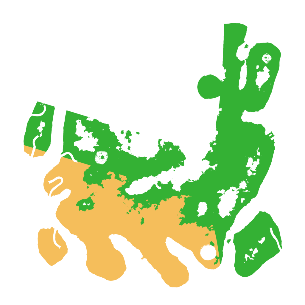 Biome Rust Map: Procedural Map, Size: 3500, Seed: 23283846