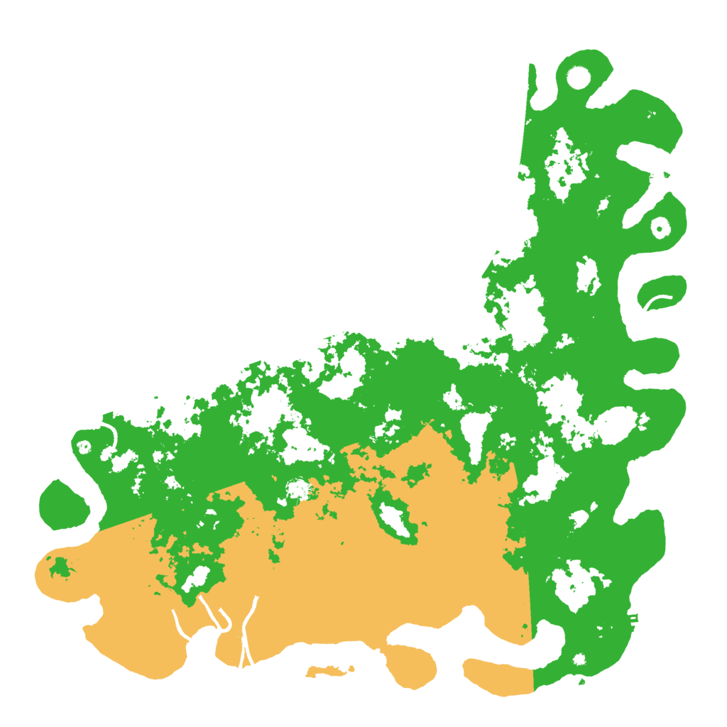 Biome Rust Map: Procedural Map, Size: 5500, Seed: 648252