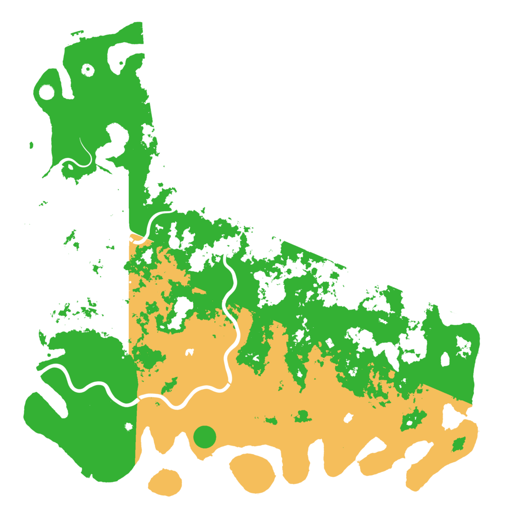 Biome Rust Map: Procedural Map, Size: 6000, Seed: 21995