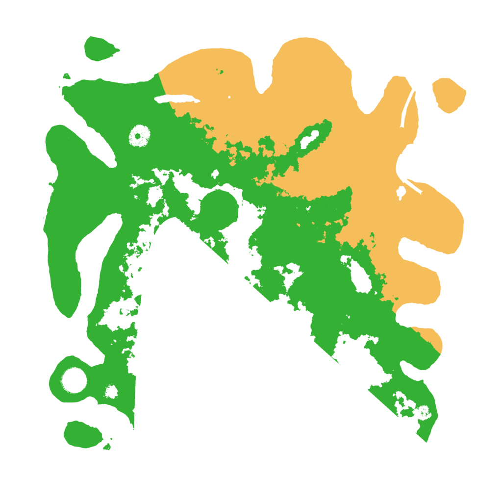 Biome Rust Map: Procedural Map, Size: 3500, Seed: 32623