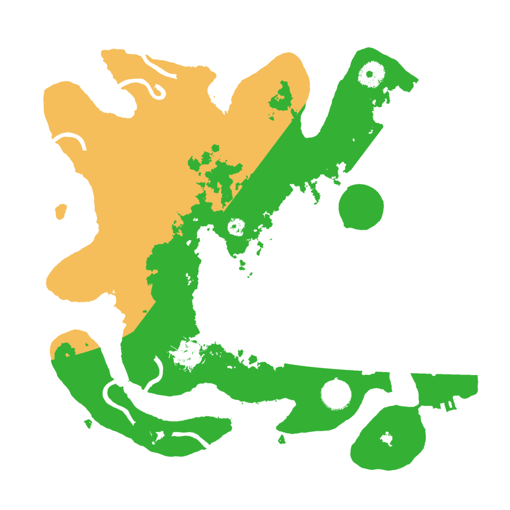 Biome Rust Map: Procedural Map, Size: 3000, Seed: 842477398