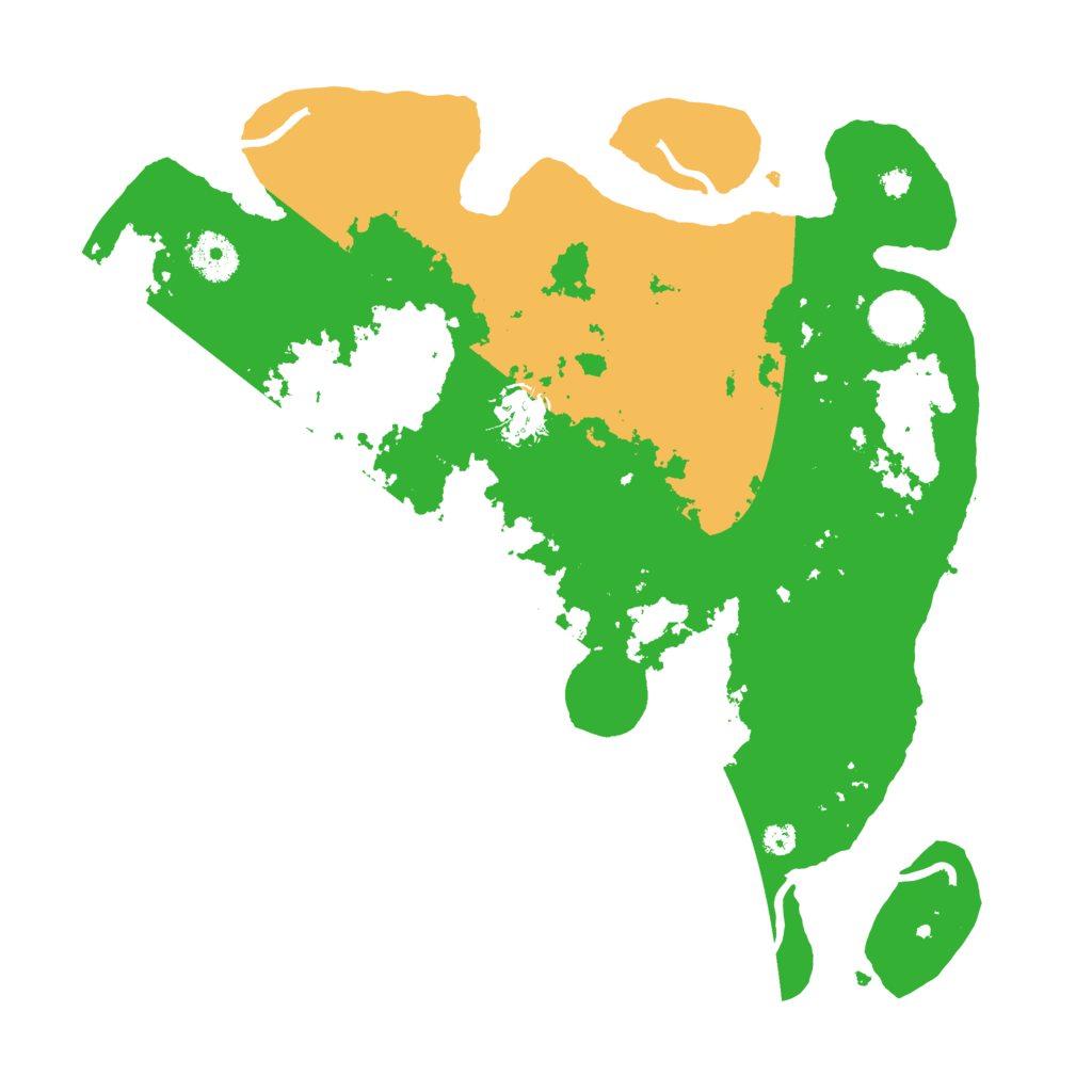 Biome Rust Map: Procedural Map, Size: 3500, Seed: 1030266277
