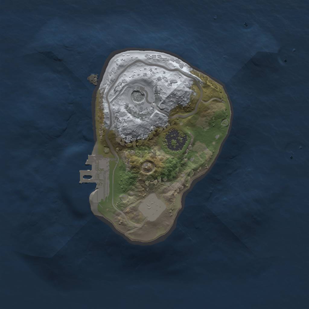 Rust Map: Procedural Map, Size: 1450, Seed: 135592798, 5 Monuments