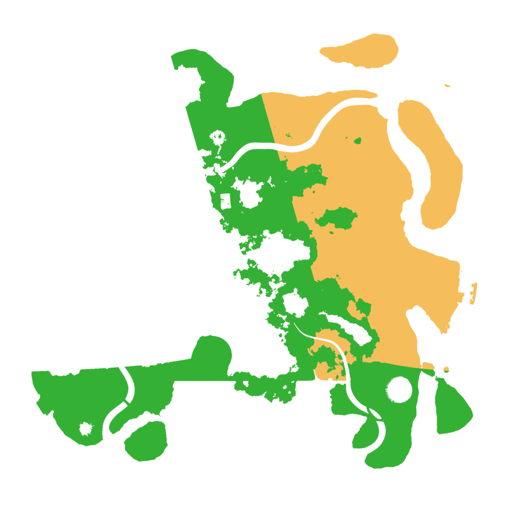 Biome Rust Map: Procedural Map, Size: 3500, Seed: 1687432