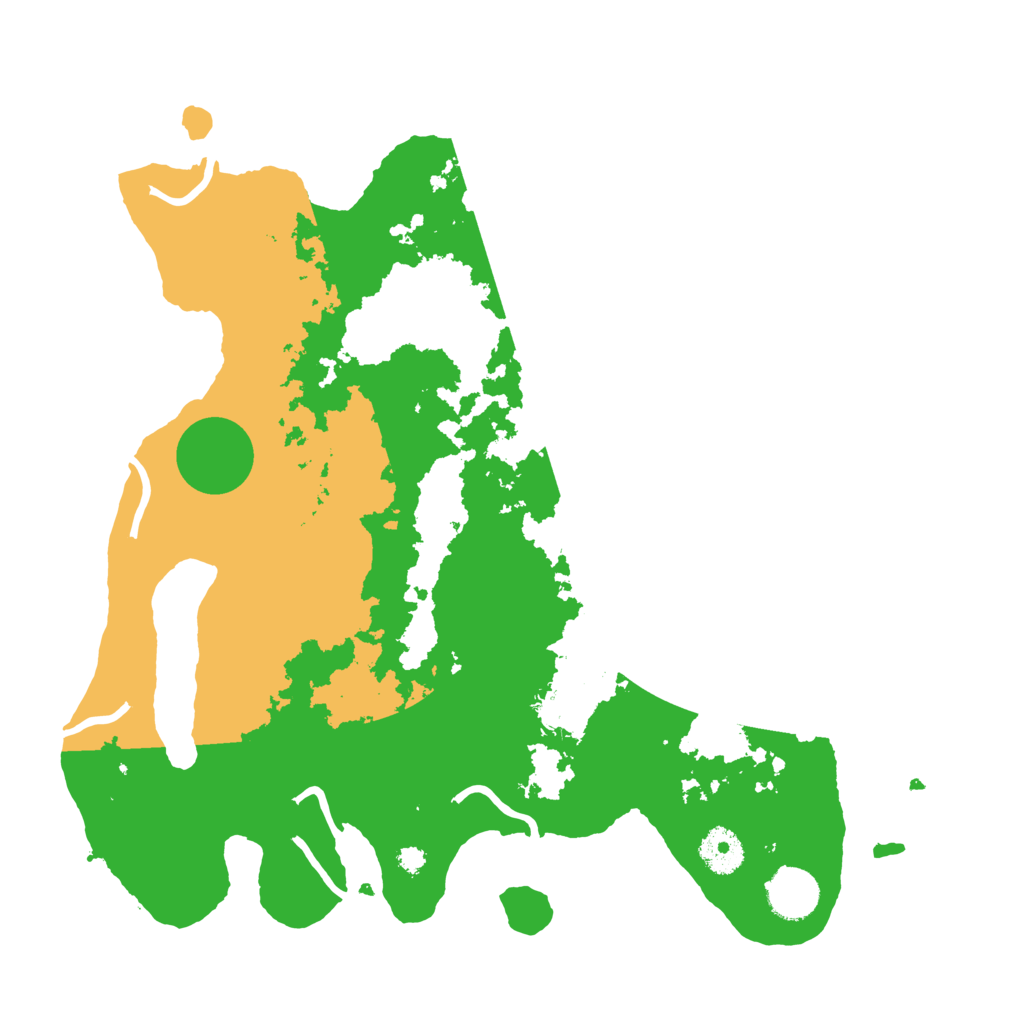Biome Rust Map: Procedural Map, Size: 3500, Seed: 88336284