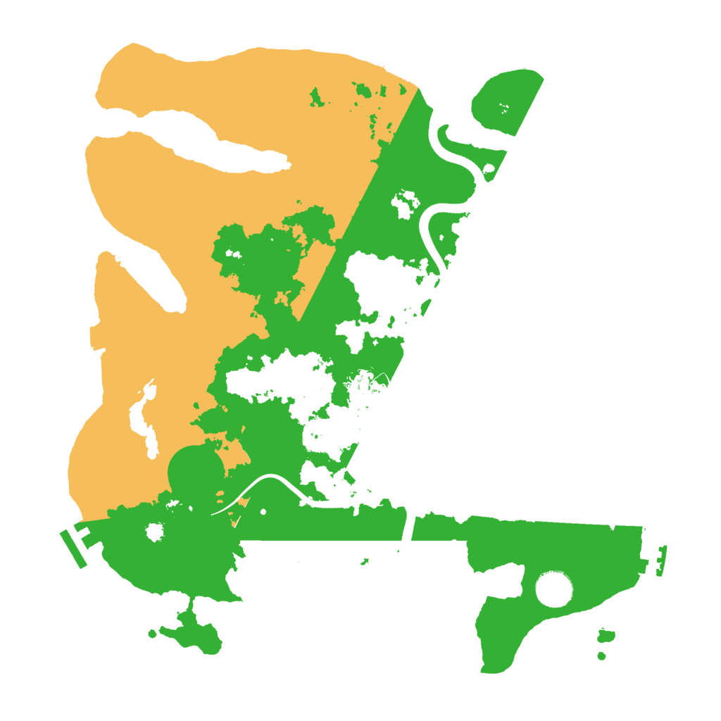 Biome Rust Map: Procedural Map, Size: 3500, Seed: 2024738070