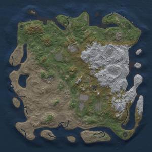 Thumbnail Rust Map: Procedural Map, Size: 4500, Seed: 423837624, 18 Monuments