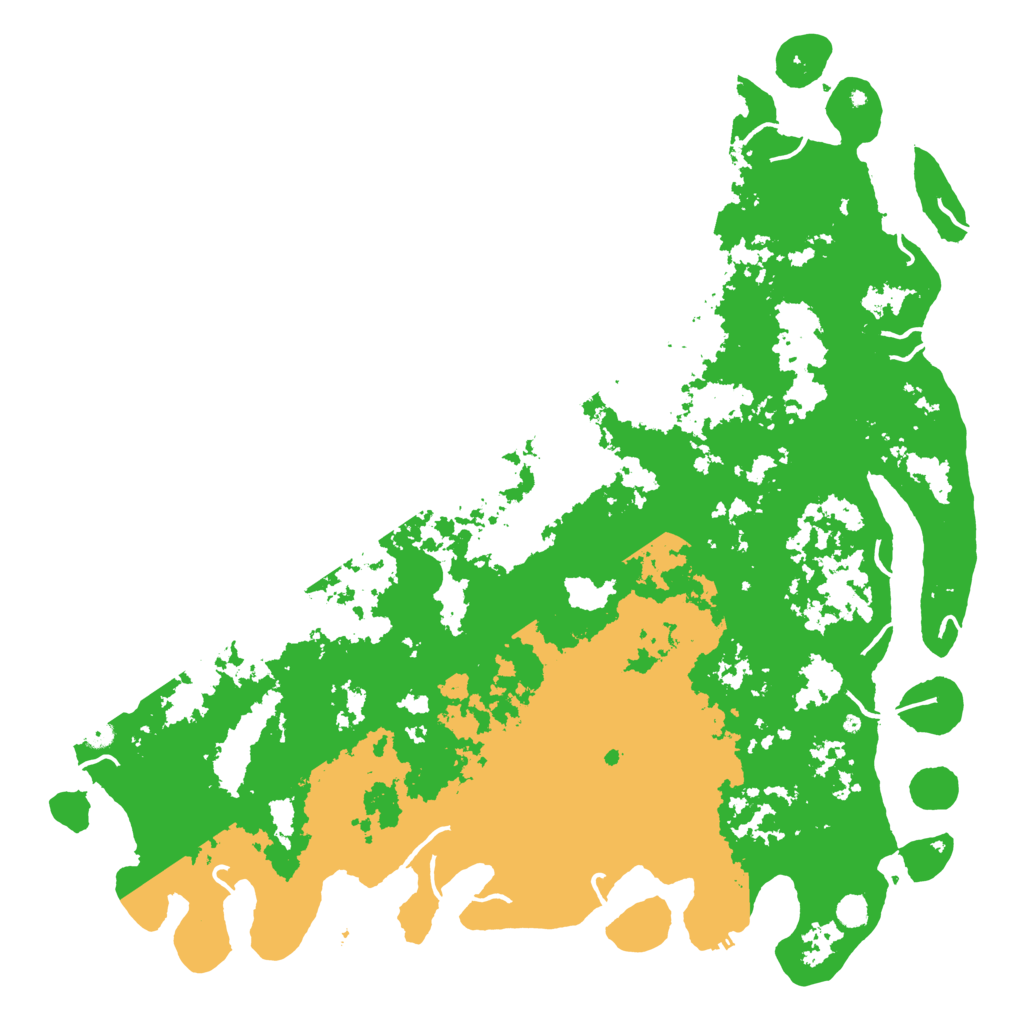 Biome Rust Map: Procedural Map, Size: 6000, Seed: 81936181