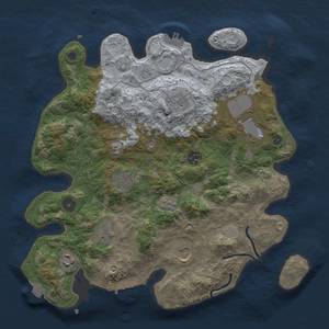 Thumbnail Rust Map: Procedural Map, Size: 3500, Seed: 786696225, 16 Monuments