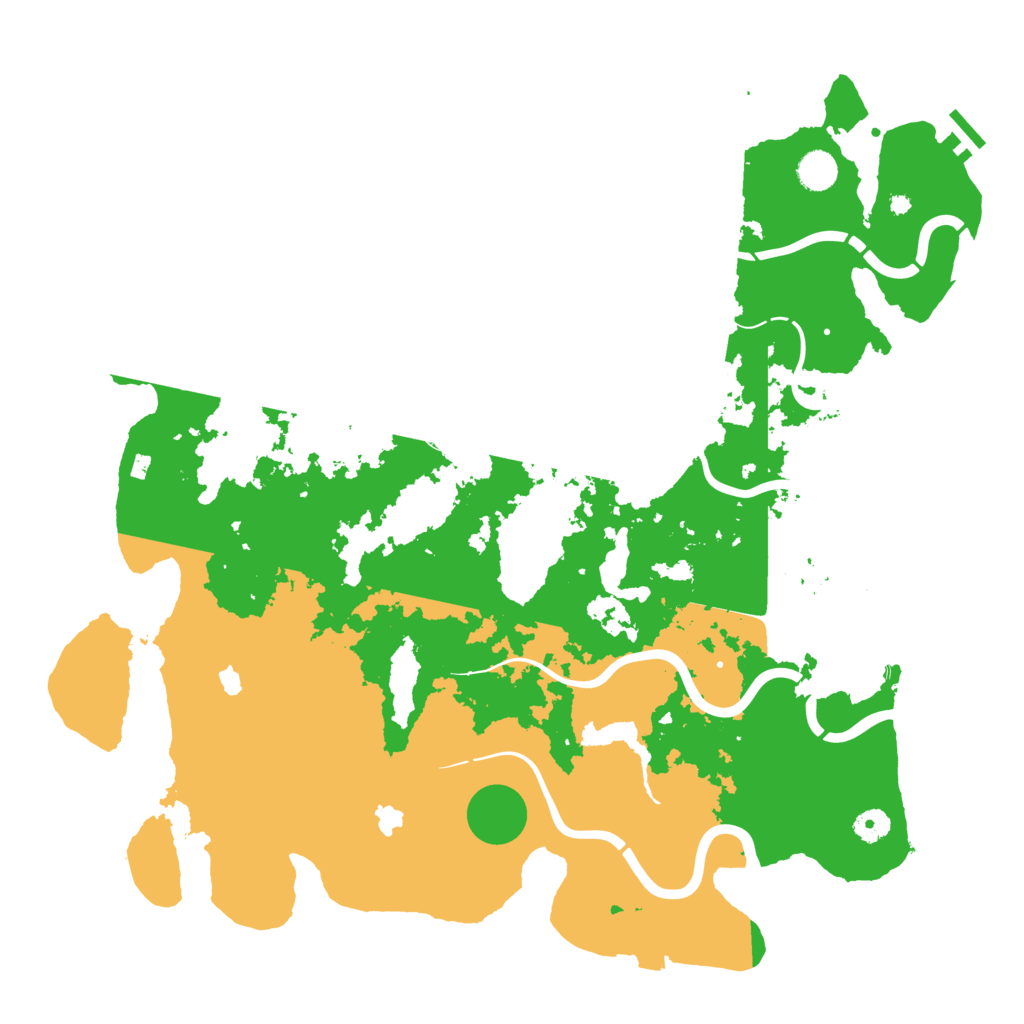 Biome Rust Map: Procedural Map, Size: 4500, Seed: 332022