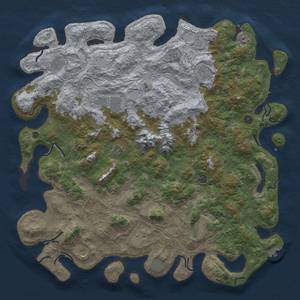 Thumbnail Rust Map: Procedural Map, Size: 5250, Seed: 1234, 18 Monuments