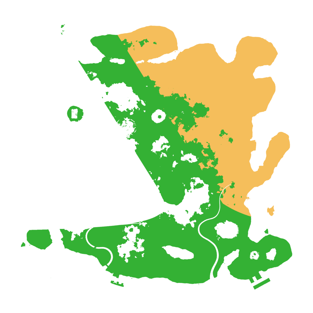 Biome Rust Map: Procedural Map, Size: 3500, Seed: 1446