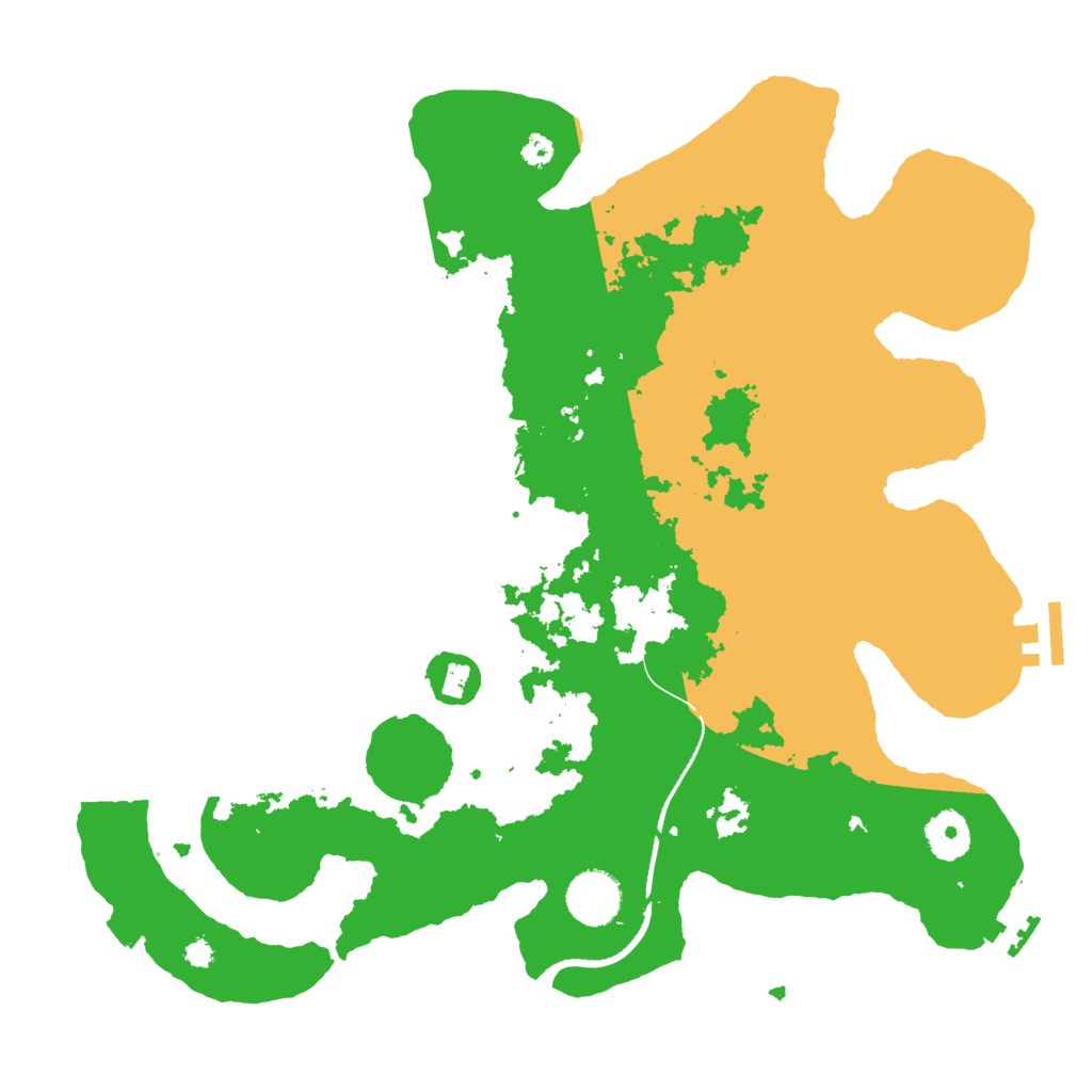 Biome Rust Map: Procedural Map, Size: 3500, Seed: 1987344535