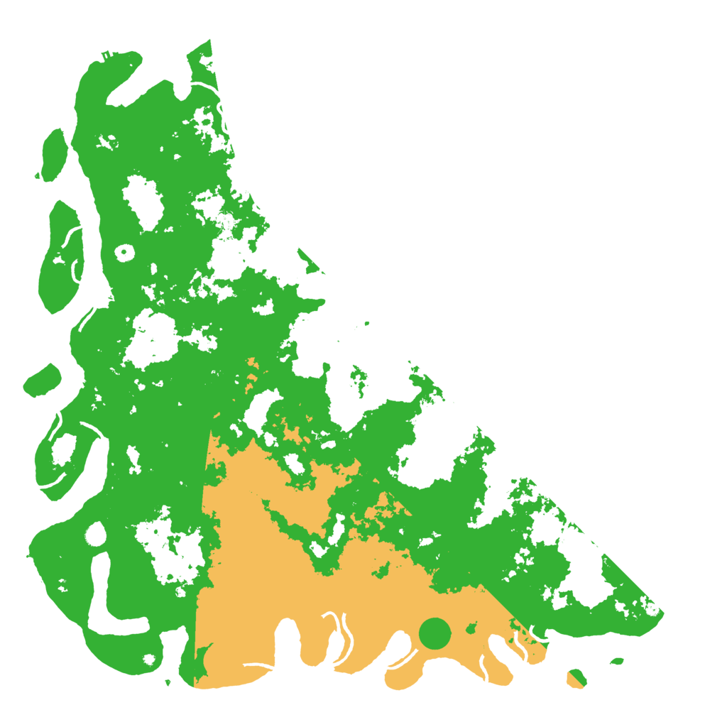 Biome Rust Map: Procedural Map, Size: 6000, Seed: 32852