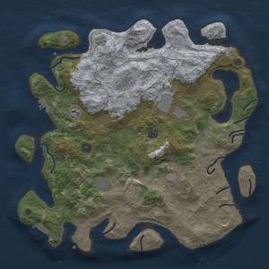 Thumbnail Rust Map: Procedural Map, Size: 4000, Seed: 2403, 15 Monuments