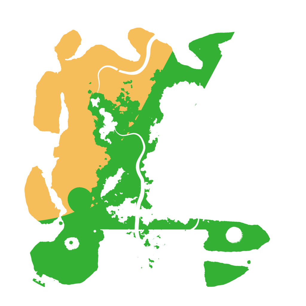 Biome Rust Map: Procedural Map, Size: 3400, Seed: 8627