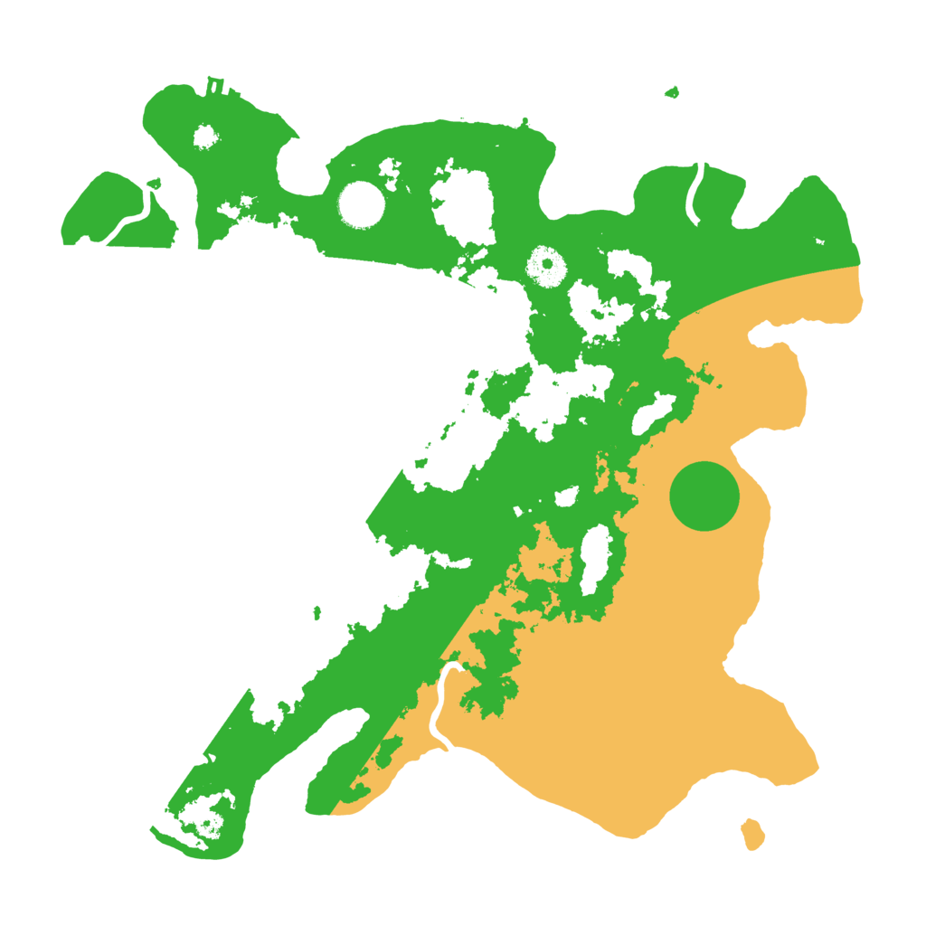 Biome Rust Map: Procedural Map, Size: 3500, Seed: 44420650