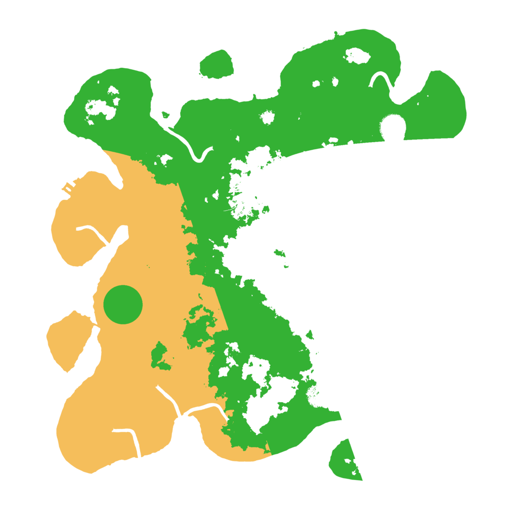 Biome Rust Map: Procedural Map, Size: 3500, Seed: 858478